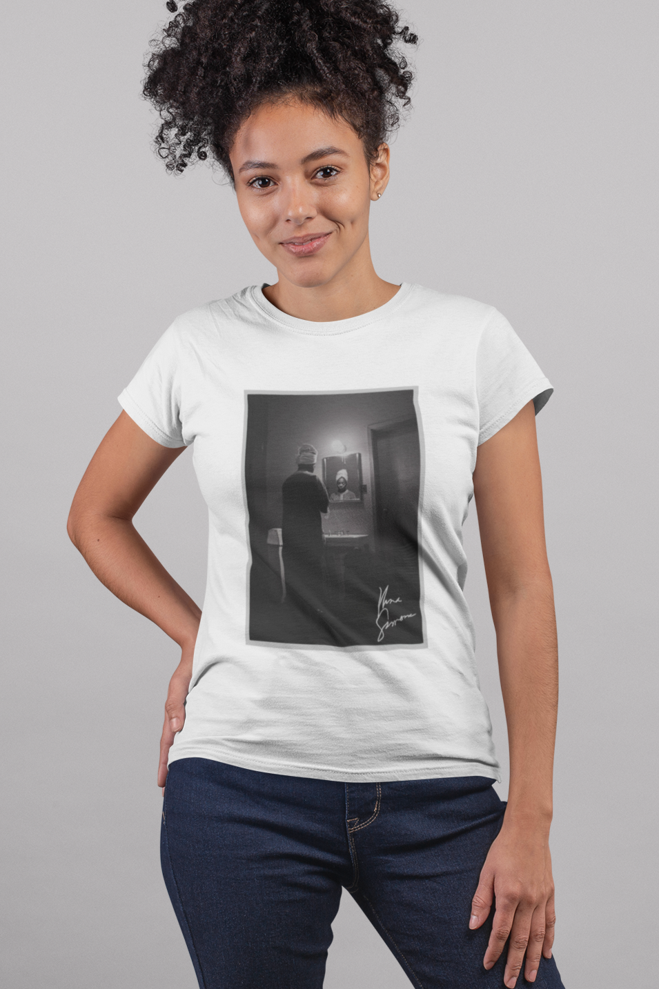 Nina Simone - Signature Design - Women's Silhouette T-Shirt