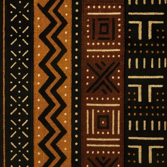 Bogolanfini aka African Mudcloth patterns