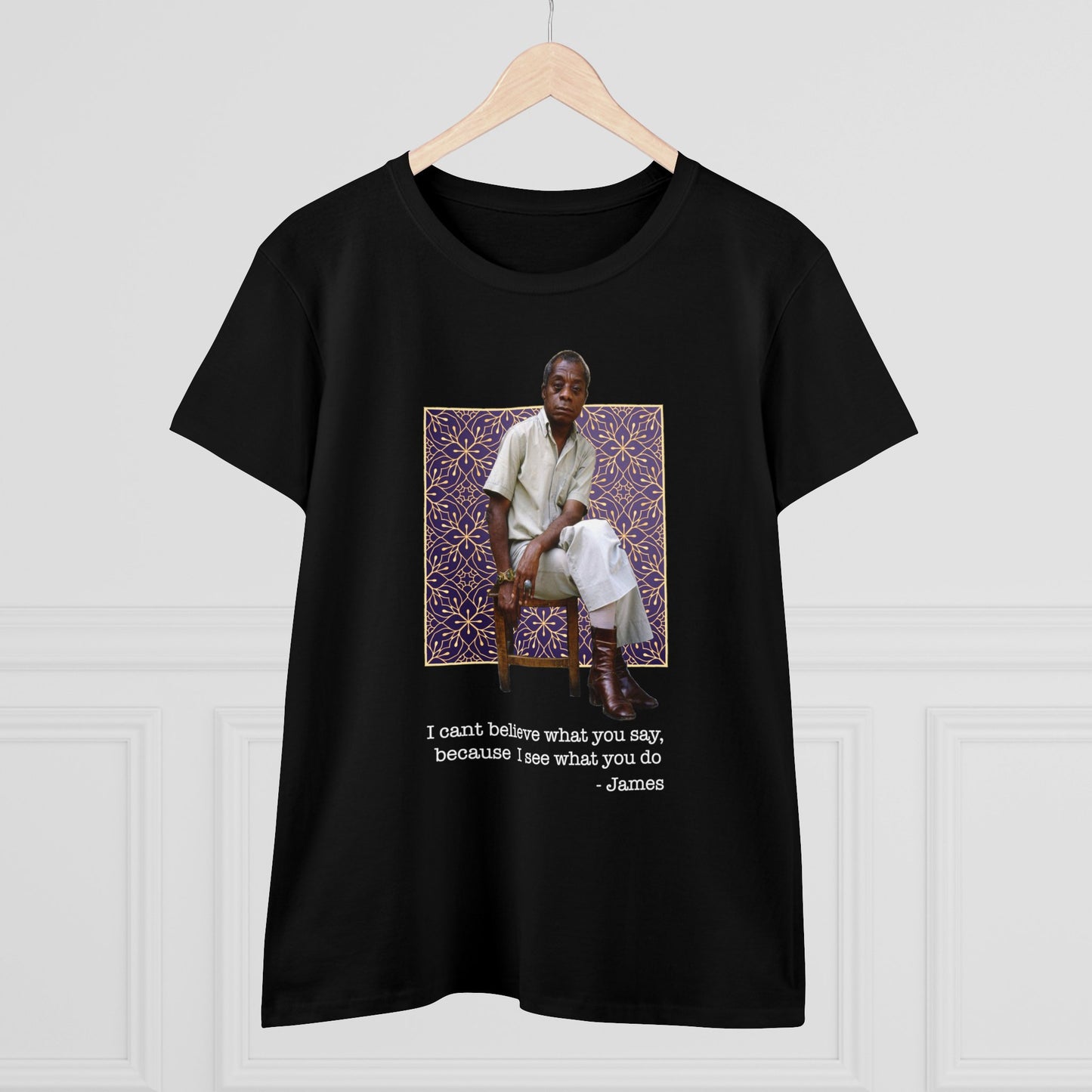 I See What You Do - James Baldwin - Women's Silhouette T-Shirt