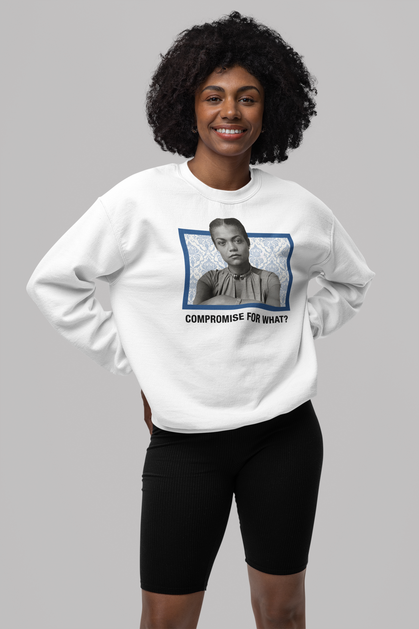 Compromise For What - Eartha Kitt -Crewneck Sweatshirt