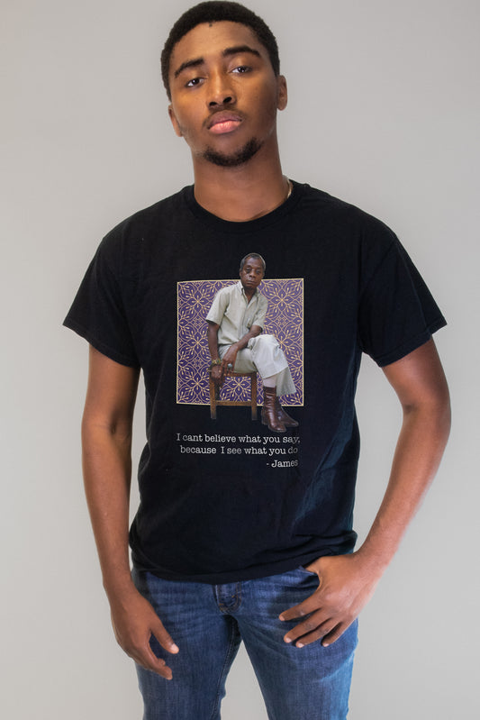 I See What You Do - James Baldwin - T-Shirt