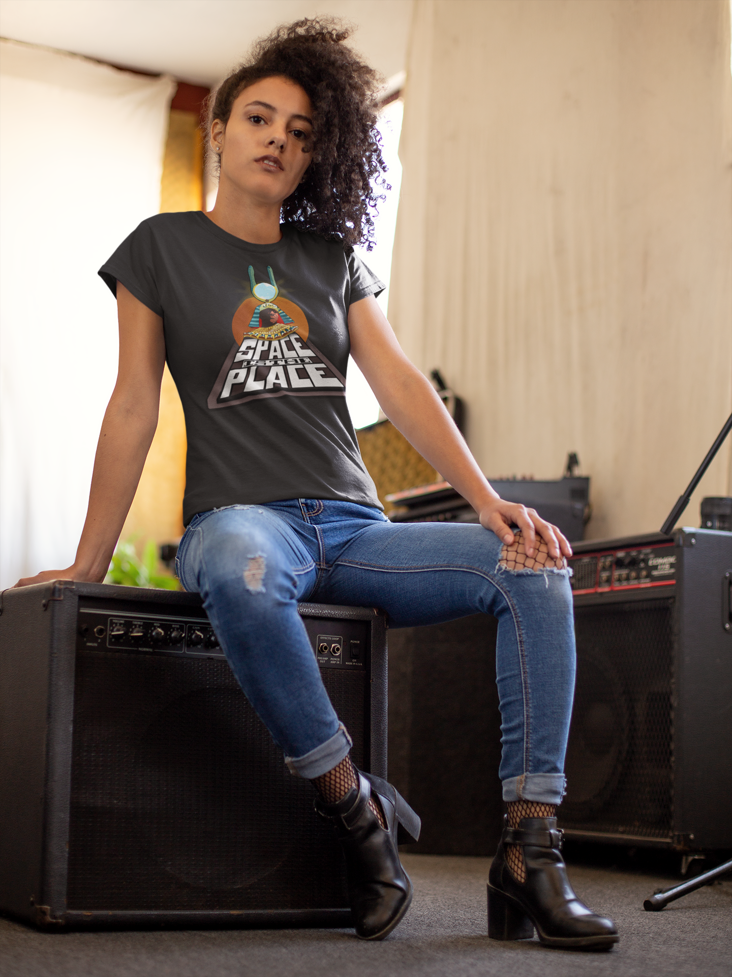 Sun Ra - Space is the Place - T‑Shirt – Afrofuturism Jazz