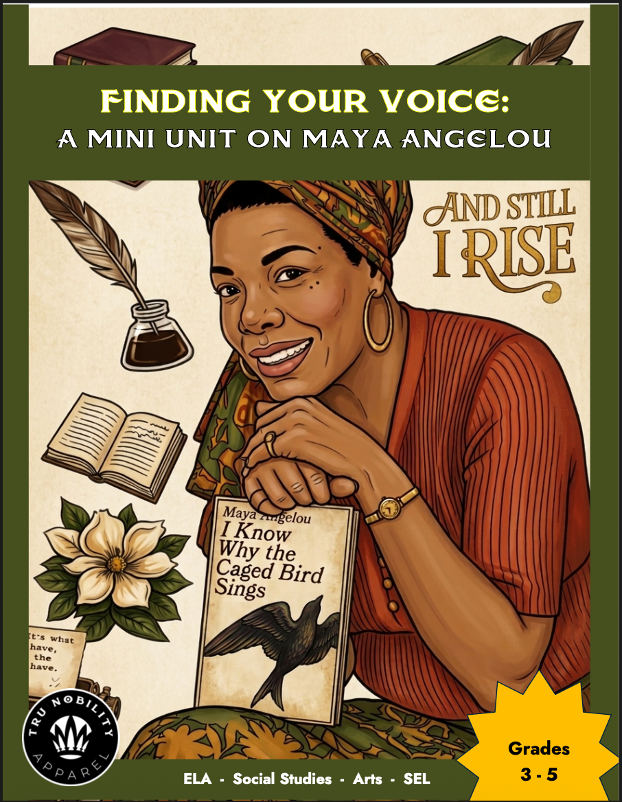 Free Maya Angelou Unit for Grades 3 - 5