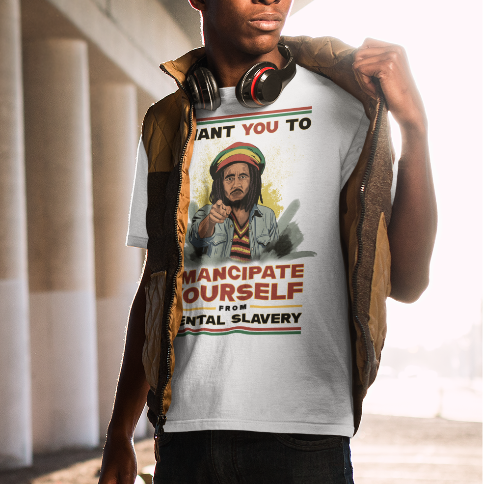 Bob Marley - Redemption Song - Vintage Style - Graphic T-Shirt