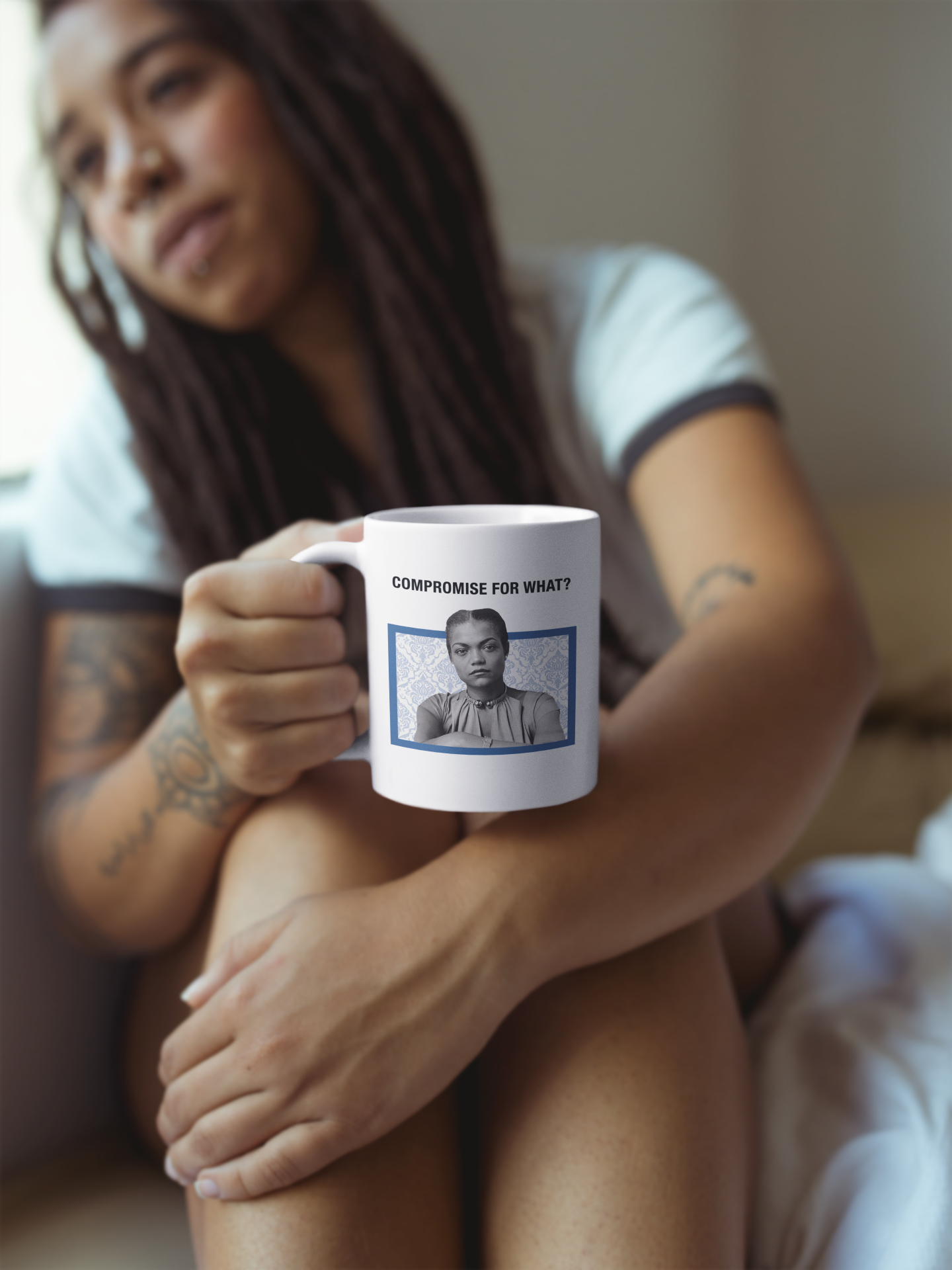 Compromise For What - Eartha Kitt- Ceramic Mug