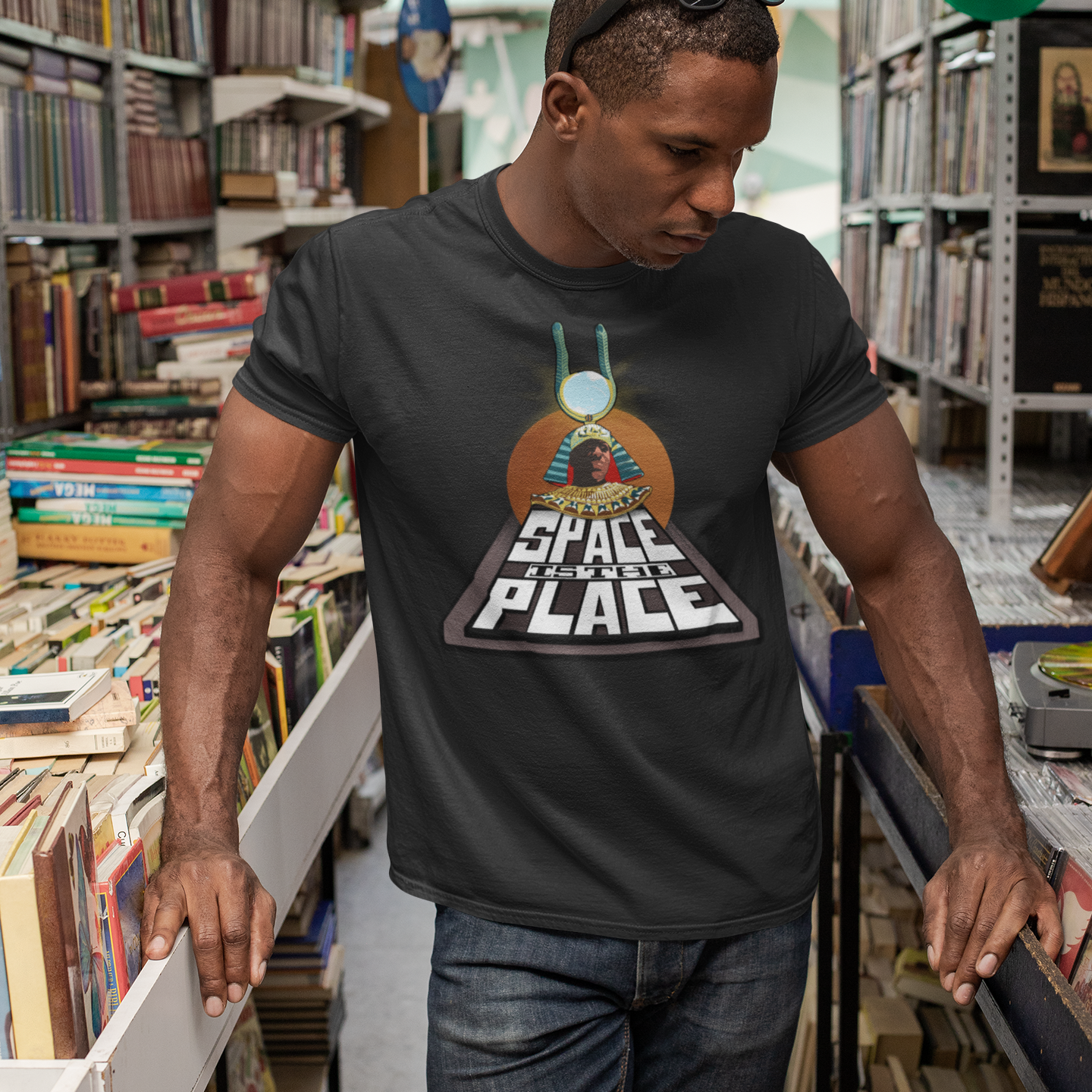 Sun Ra - Space is the Place - T‑Shirt – Afrofuturism Jazz