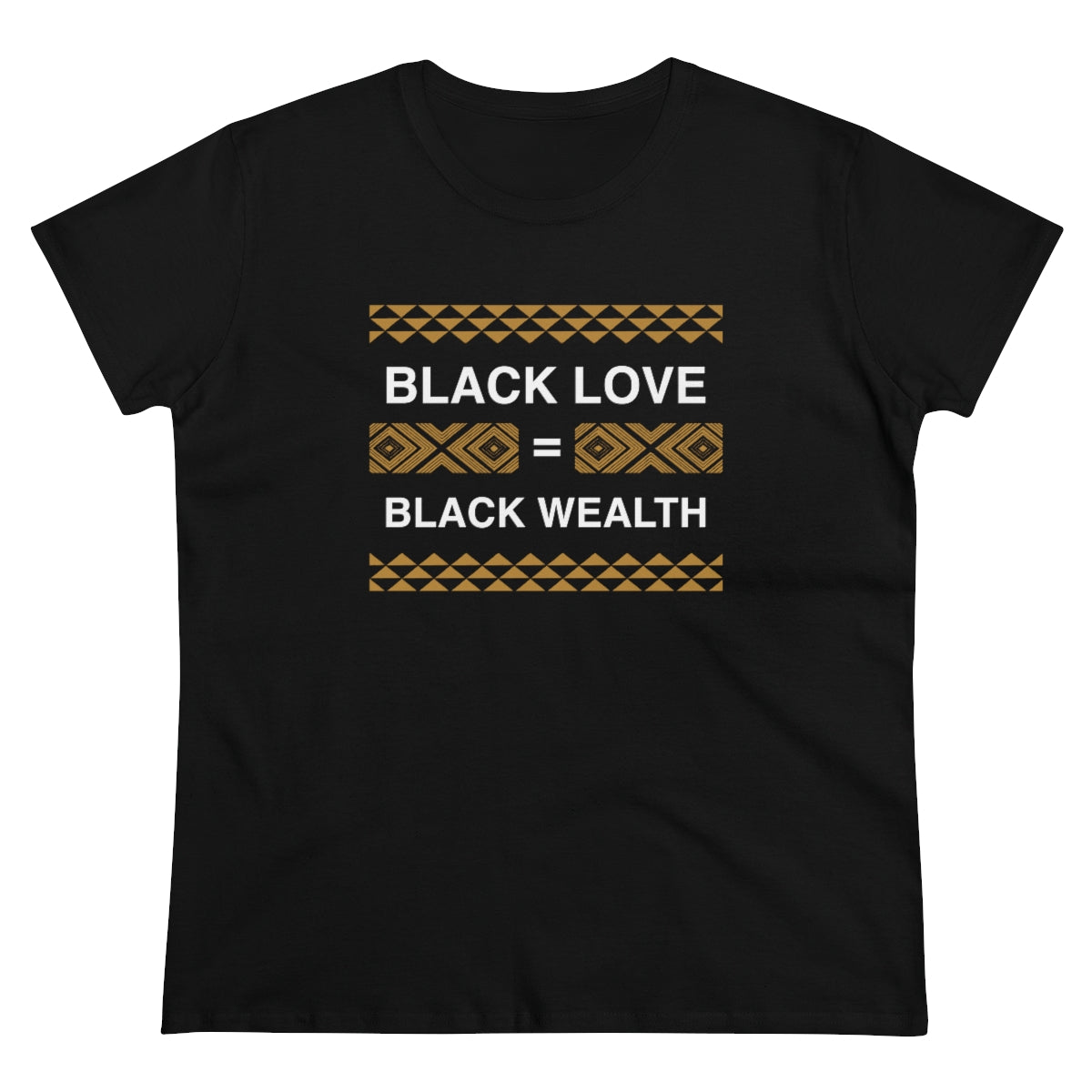 Black Love is Black Wealth - Women's Silhouette T-Shirt
